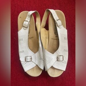 Worishofer Women's Wedge Sandals 562 White Size 39EU 9US